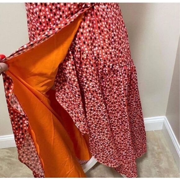 Anthropologie x Hutch Flutter Wrap Midi Dress Size LP - Picture 9 of 11